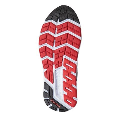 Grey/Black/Red Men&s Size 8.5 Running Shoes N3277