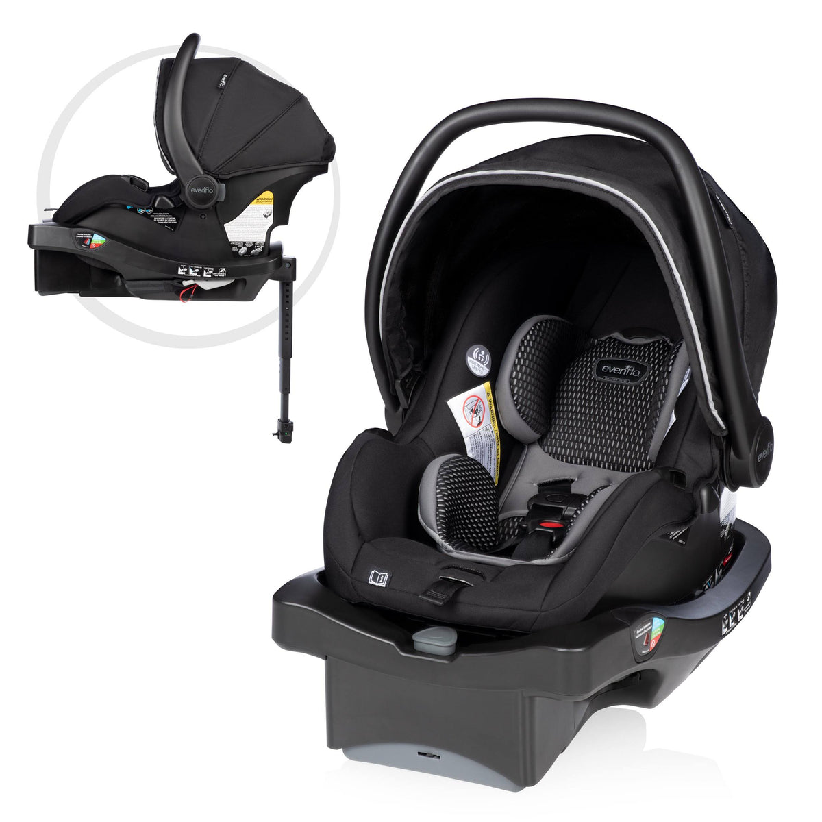 Black Infant Car Seat with Load Leg Base Y30602