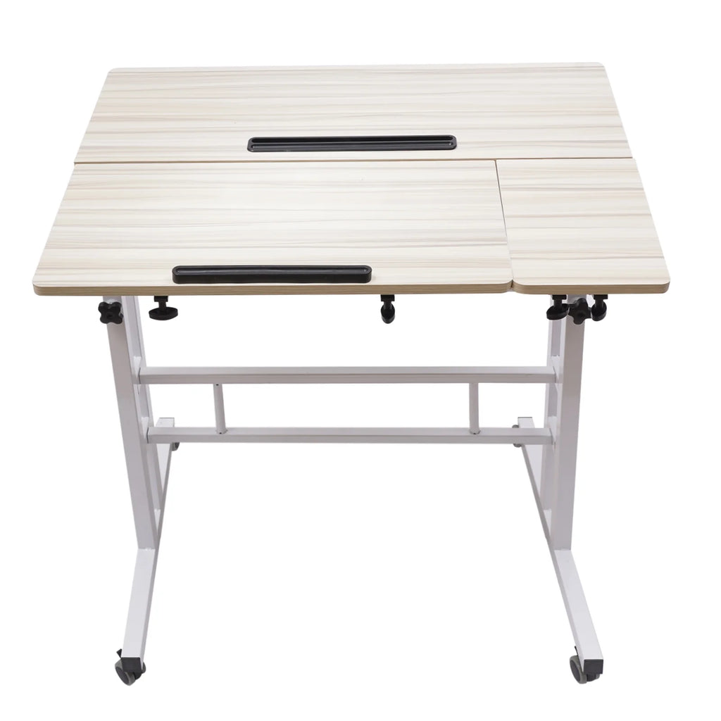 Adjustable Mobile Stand Up Desk with Footrest Y19838