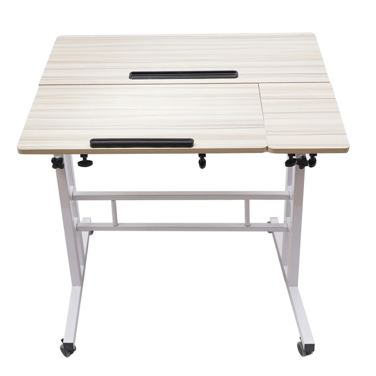 Adjustable Mobile Stand Up Desk with Footrest Y19838