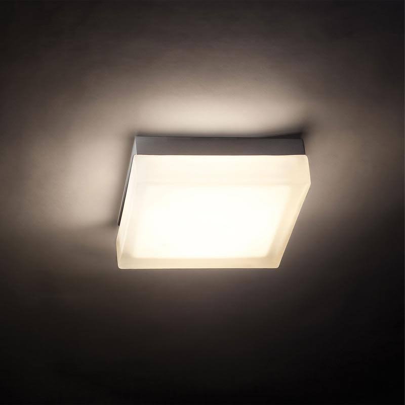 Titanium LED Square Flush Mount J8355
