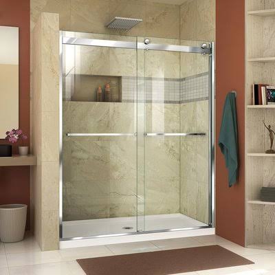 Semi-transparente Sans Cadre Porte De Douche 48 F292674