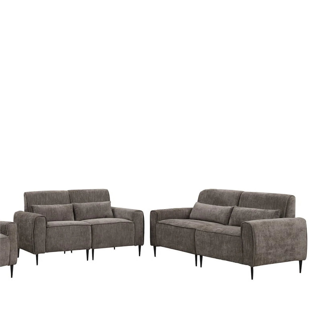 Gray Chenille Sofa Loveseat Z81182