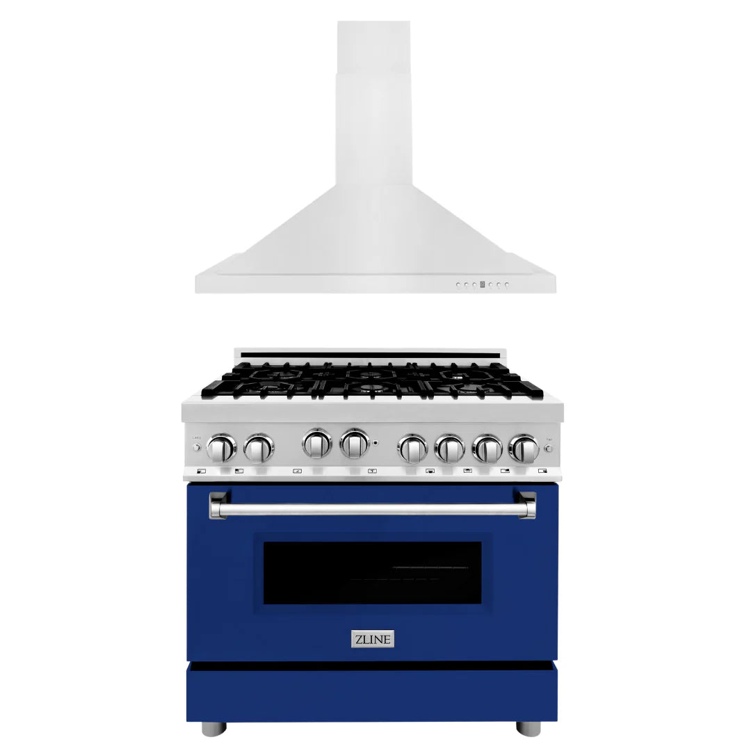 36 in. Gas Range with Range Hood Appliance Package W920