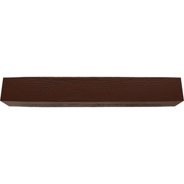Rough Sawn Faux Wood Fireplace Mantel, Natural Pecan D15899