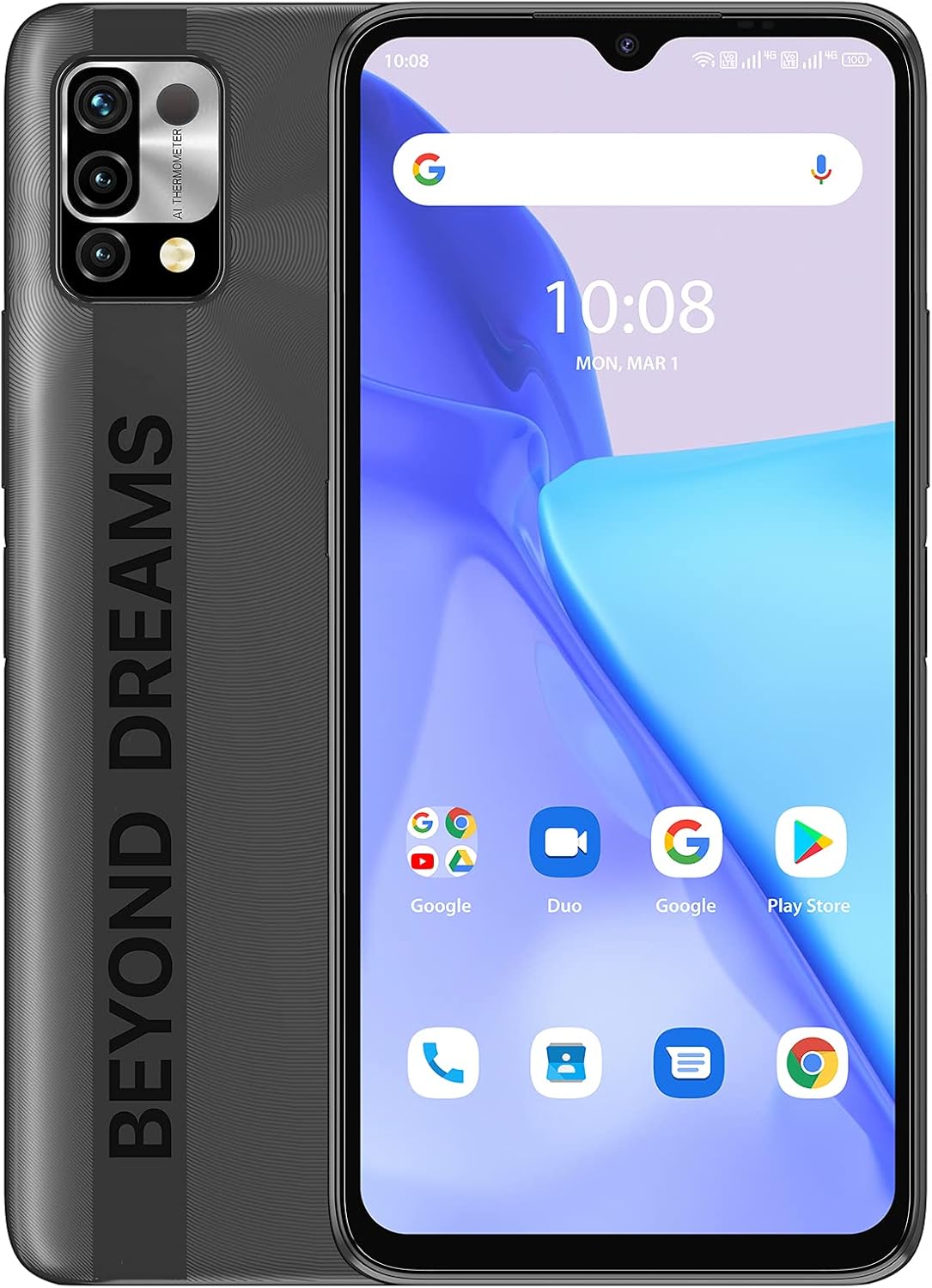 6150mAh Battery Unlocked Smartphone with 6.53" Full Screen D768101