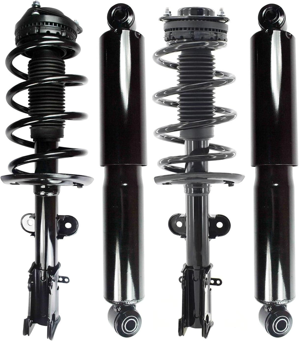 Front-Rear Set 4 Complete Strut-Shock For 2008-2010 Dodge Grand Caravan w/o Self Leveling Suspension T2080