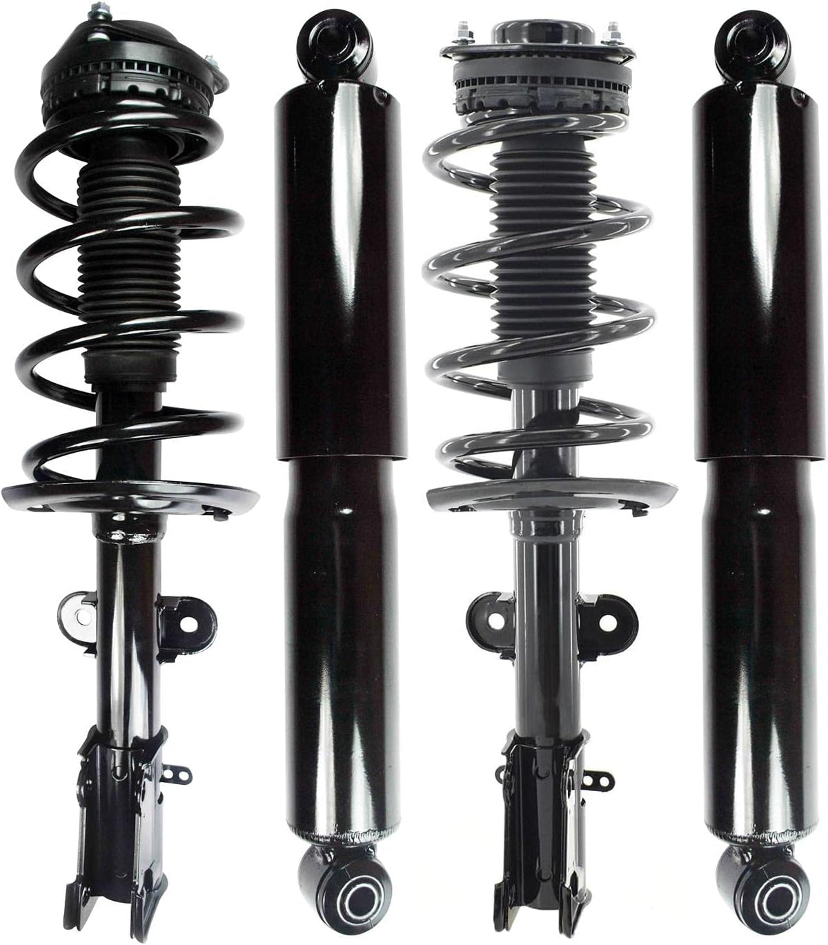 Front-Rear Set 4 Complete Strut-Shock For 2008-2010 Dodge Grand Caravan w/o Self Leveling Suspension T2080
