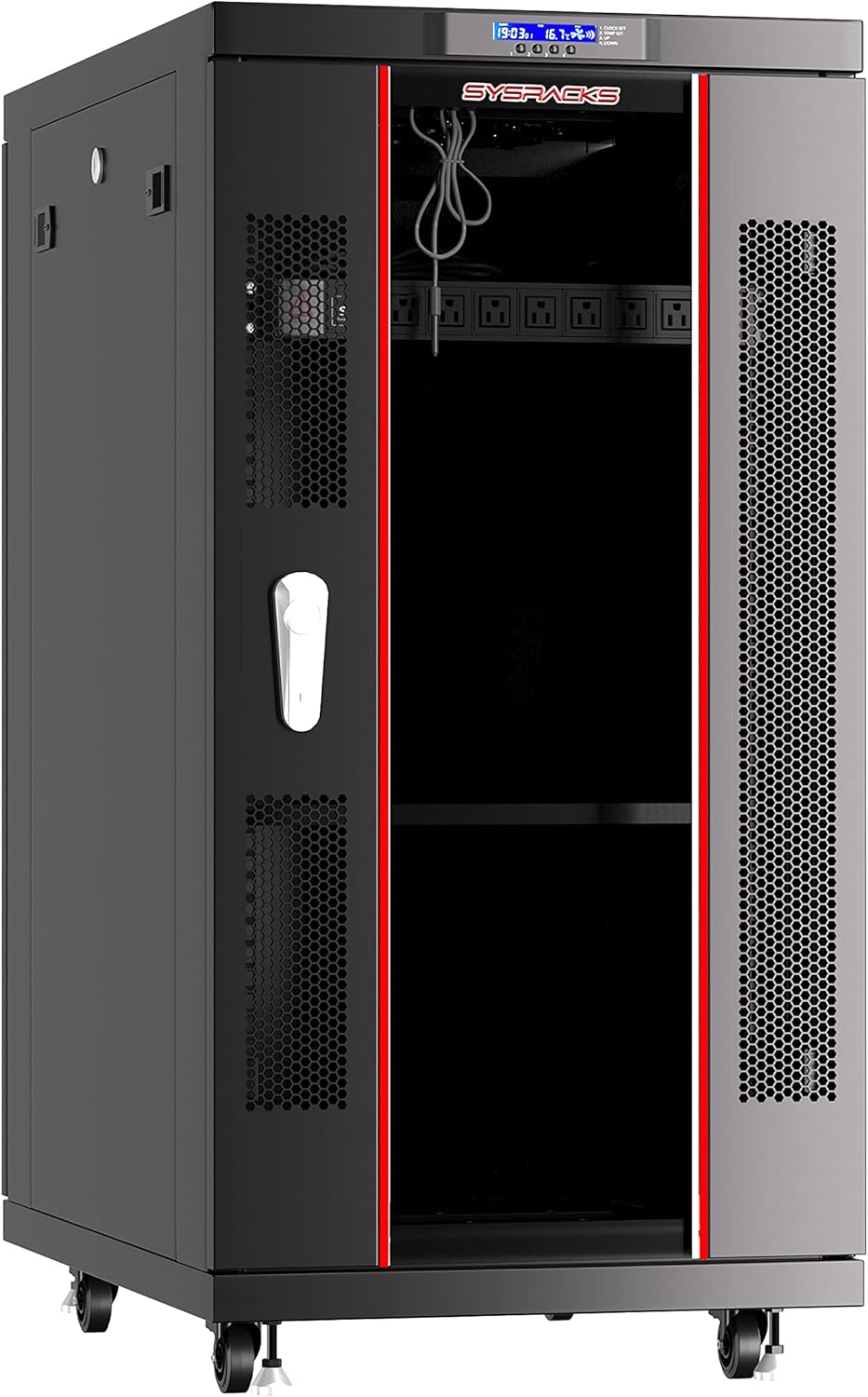 18U 32 Inch Deep Server Rack Cabinet on Casters Y887