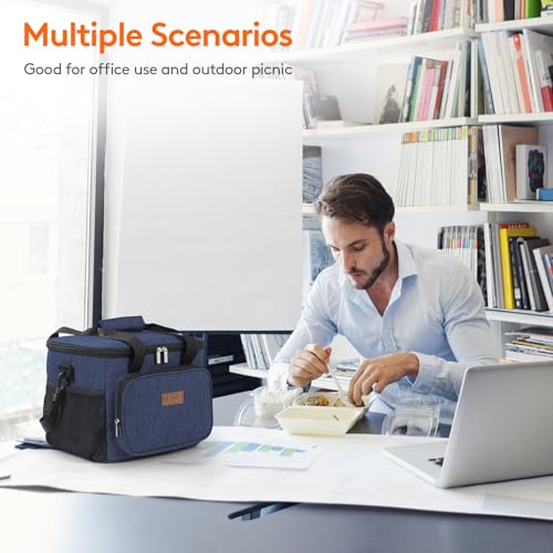 Black Insulated Lunch Bag I633