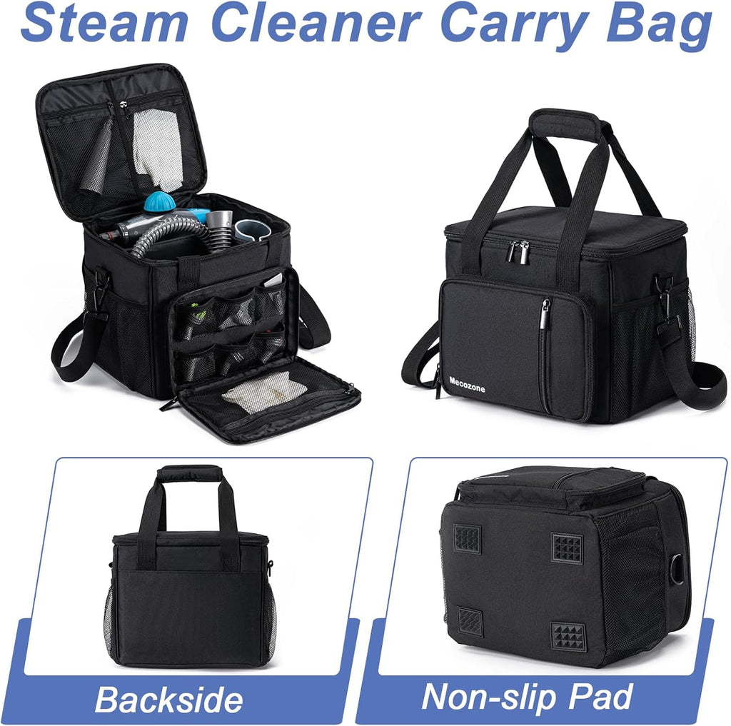 Black Handheld Steam Cleaner Carry Bag with Multiple Pockets G93939