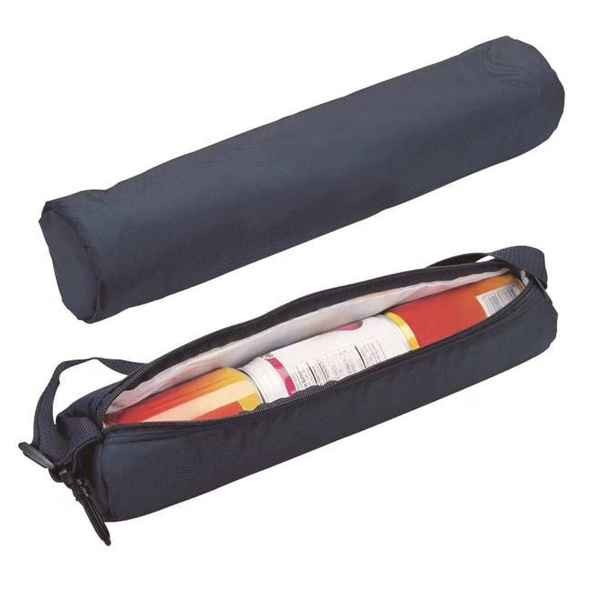 Navy Three Can Tube Cooler B410