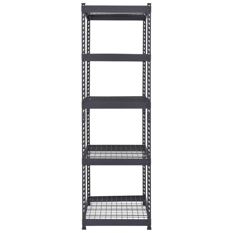 5-Tier Heavy Duty Steel Storage Shelving Unit in Black P458823
