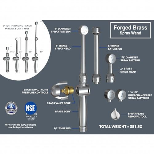 HandHeld Bidet Sprayer with Dual Pressure Controls Z323