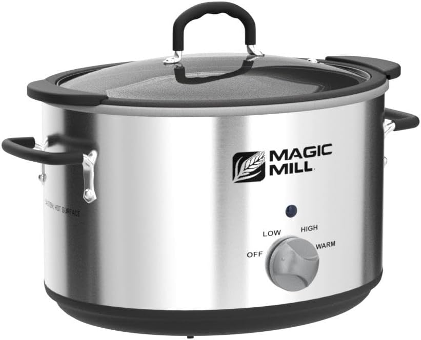 10 Quart Non-Stick Slow Cooker with Tempered Glass Lid F653