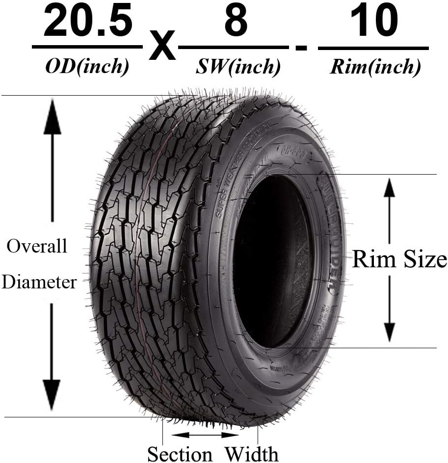 20.5x8-10 Trailer Tires M56625