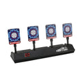 Electronic Scoring Shooting Targets 4 Targets LED Light Auto Reset Digital Targets L676