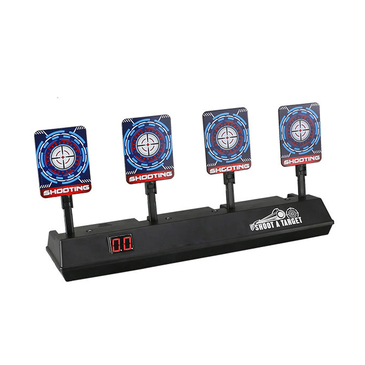 Electronic Scoring Shooting Targets 4 Targets LED Light Auto Reset Digital Targets L676