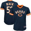 Youth Navy Player Name and Number Mesh V-Neck Top P494265