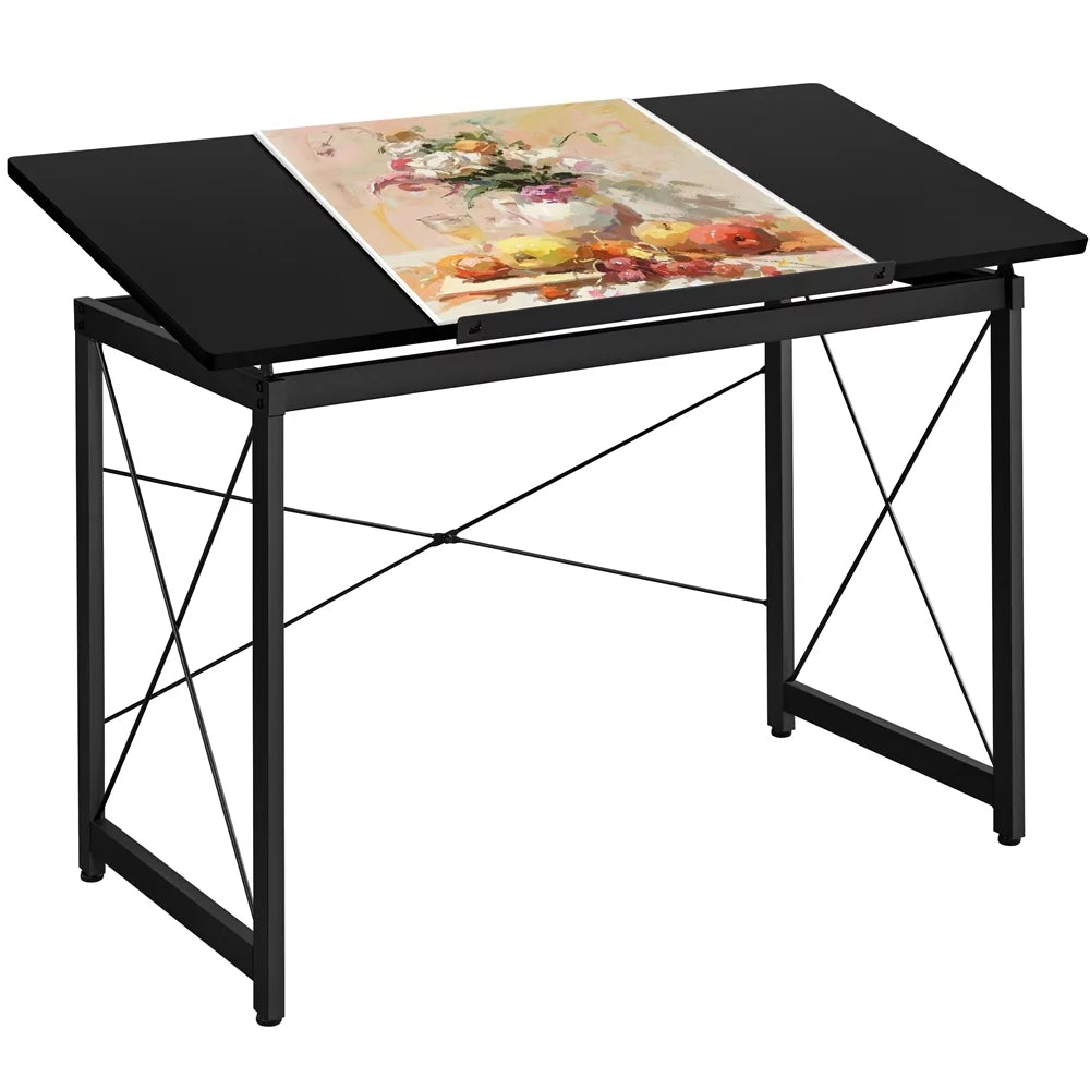 Black Adjustable Drafting Table X74588