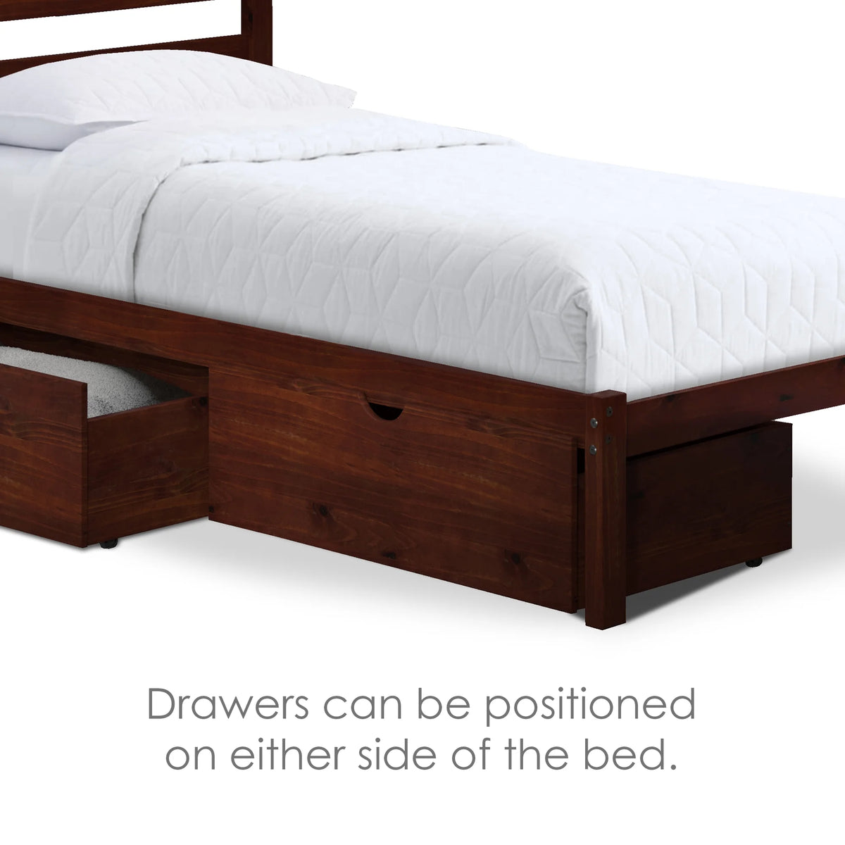 Twin Bed with Two Storage Drawers Y825
