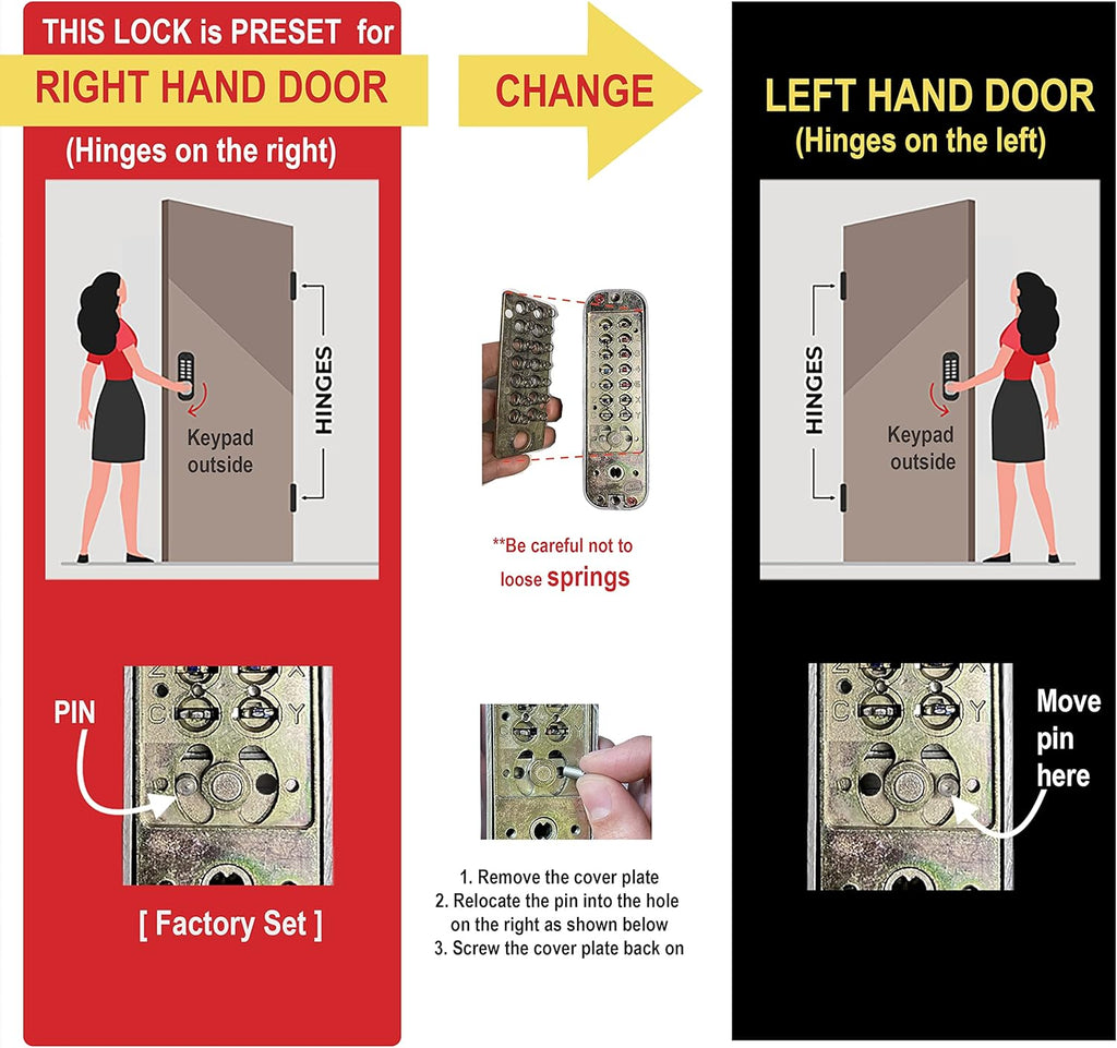 Chrome Mechanical Deadbolt Door Lock C1768