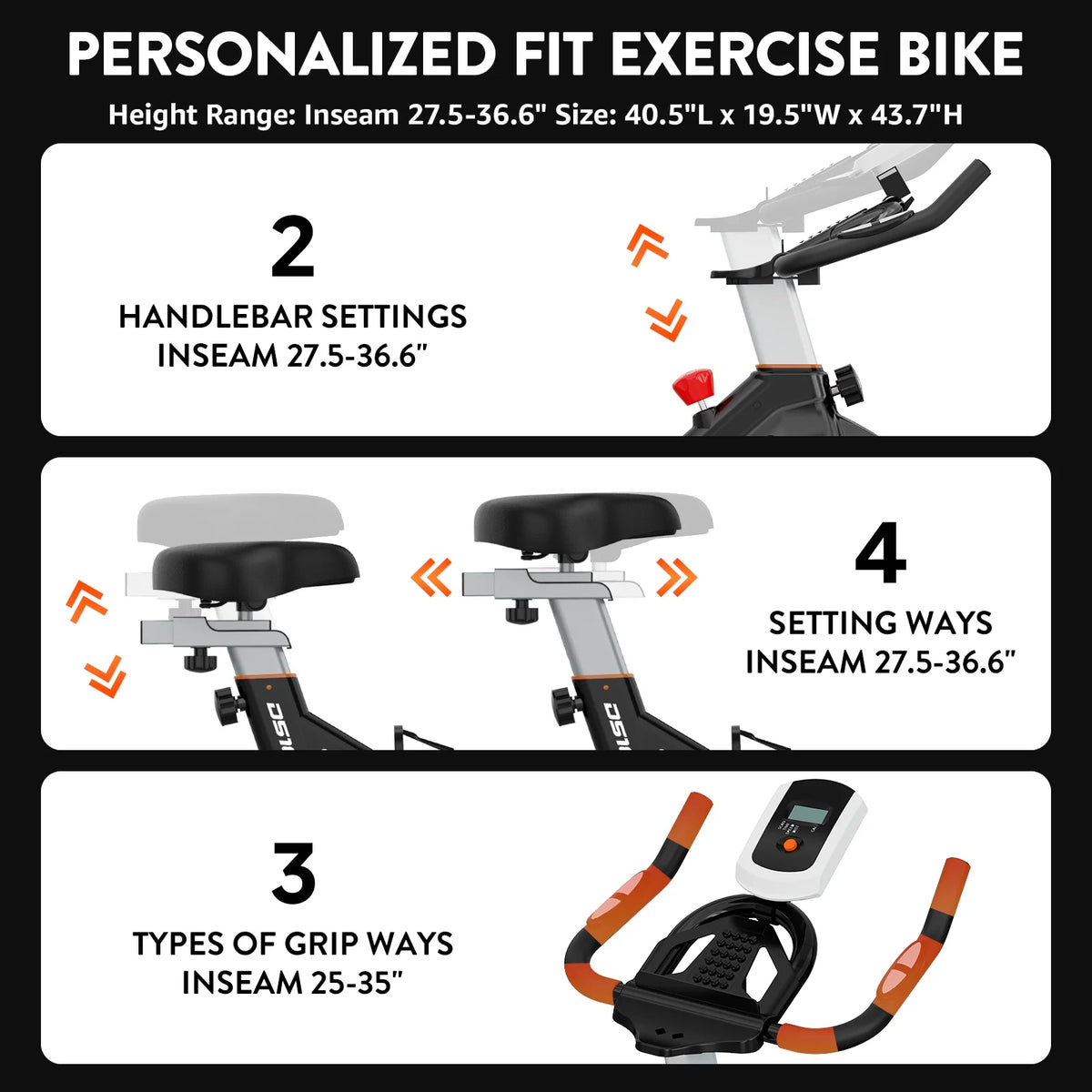 Indoor Cycling Bike Stationary Magnetic Resistance 35lbs B524725