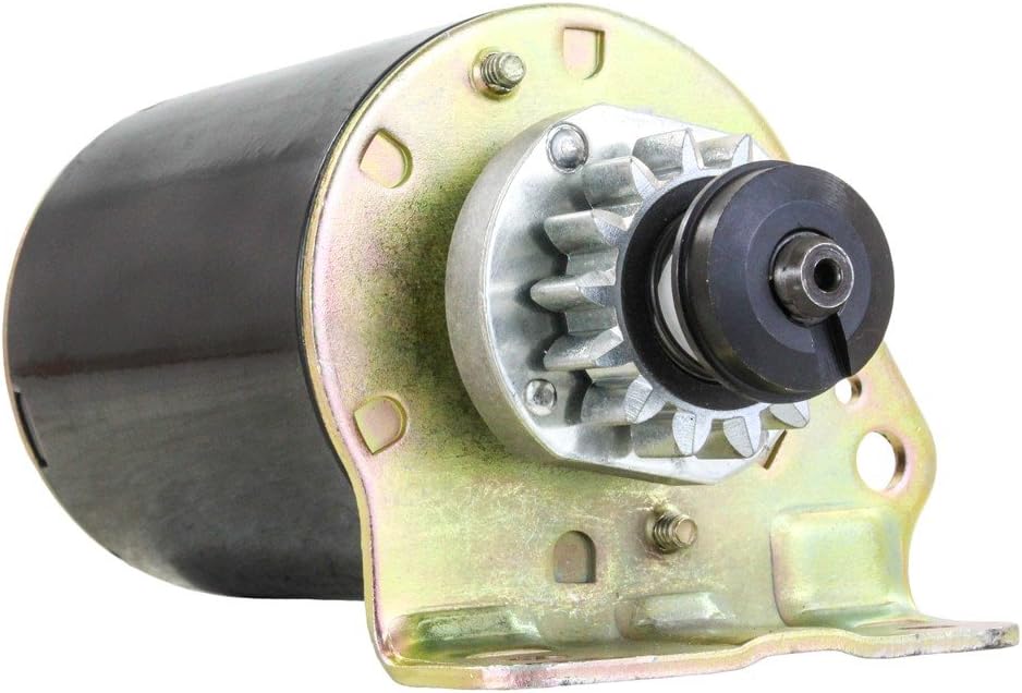 Starter Motor Compatible With Briggs & Stratton Cub Cadet 16.5 17 17.5 Hp Engine 14 Tooth Steel Drive Pack of 2 D64825