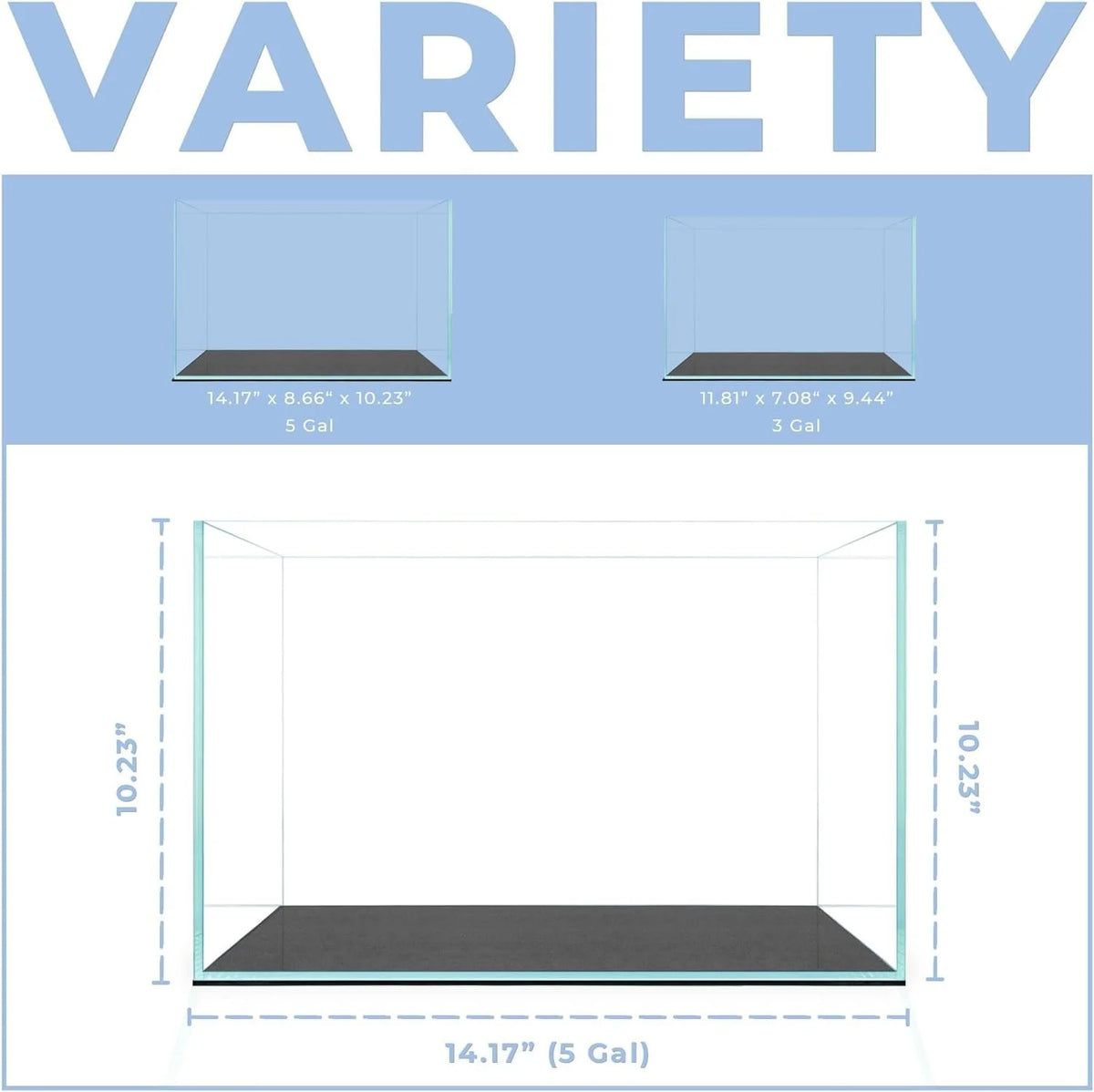 5 Gallon Rimless Glass Aquarium N3431