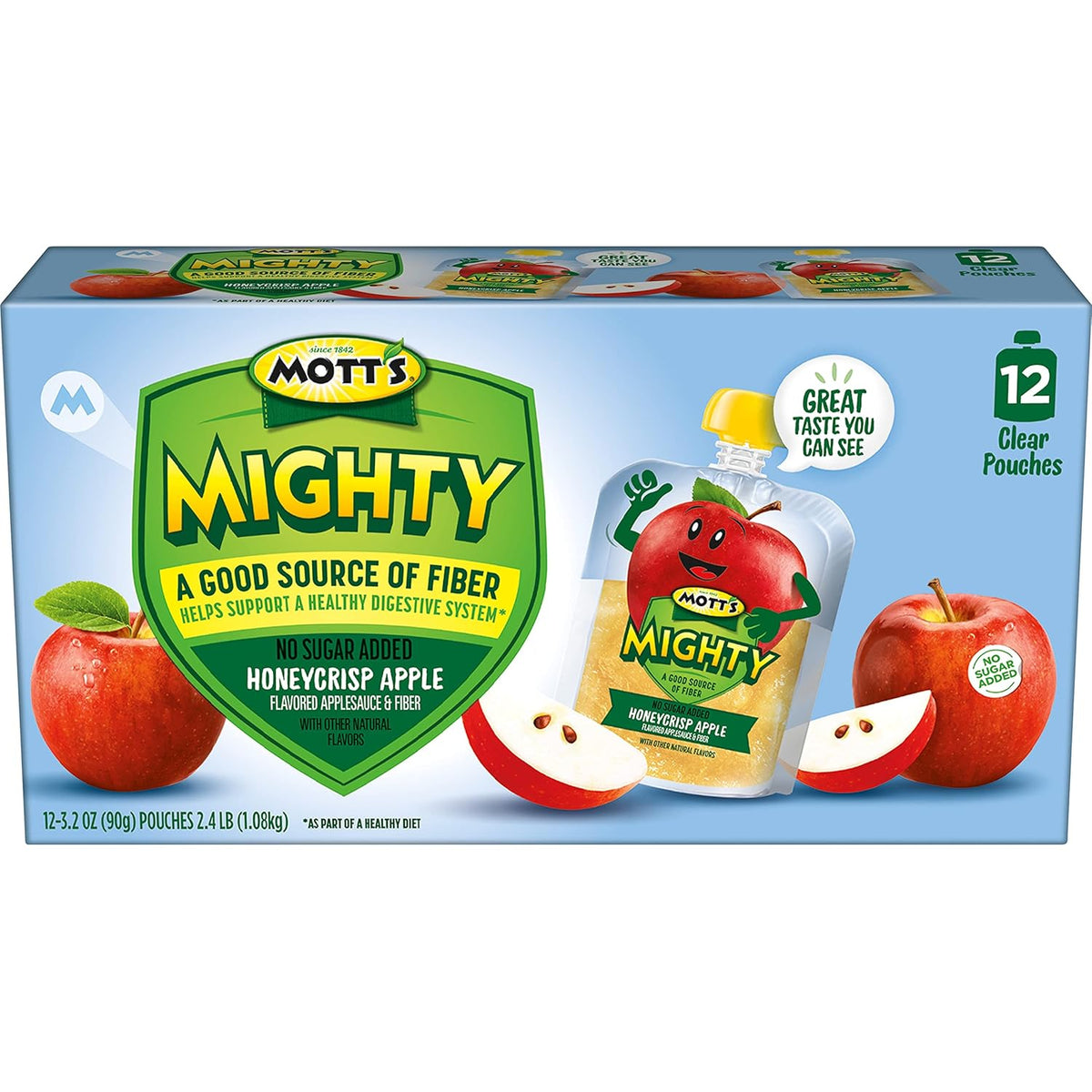 12 Pack 3.2 Oz Honeycrisp Apple Applesauce Pouches L262635