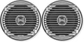 Pair of 6.5" Coaxial Waterproof Silver Speakers, 60 Watts Max Power, Pack of 2 J119941