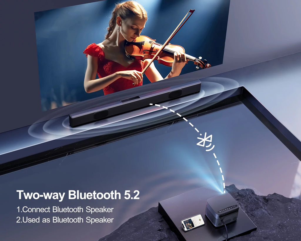 Native 1080P 5G WiFi 6 LCD Projector W42883