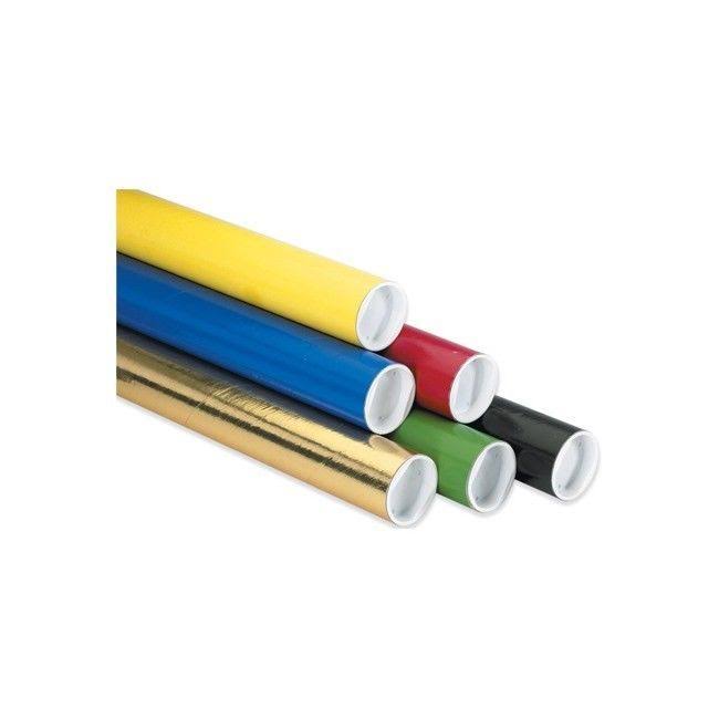 Blue Mailing Tubes with Caps Z9453