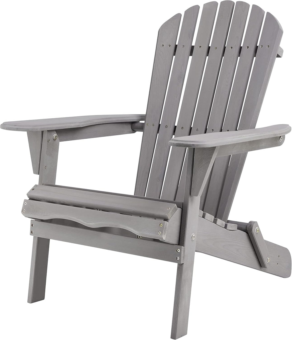Wooden Folding Adirondack Chairs (Cape Cod Gray) N4621