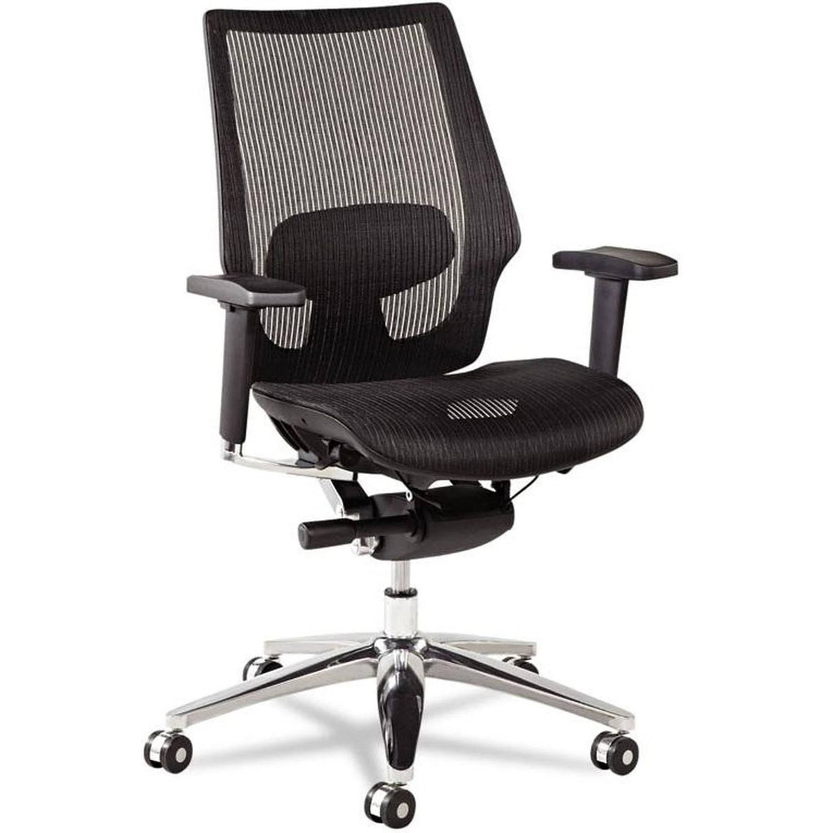 Black Ergonomic Multifunction Mesh Chair W9226
