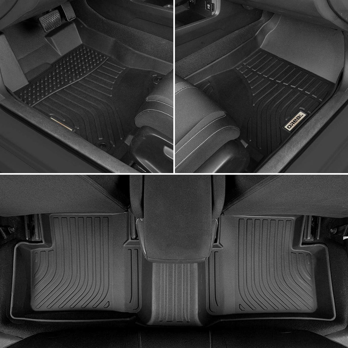 Black Floor Mats Liners for Honda Civic Sedan 2016-2021 C41419