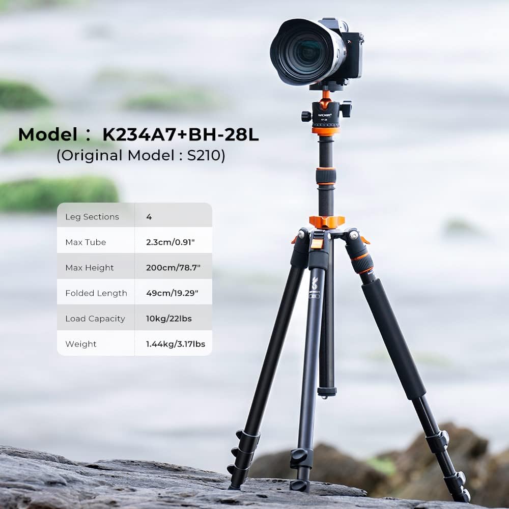 78 inch Aluminum Camera Tripod with 360 Degree Ball Head, Pack of 2 R86003