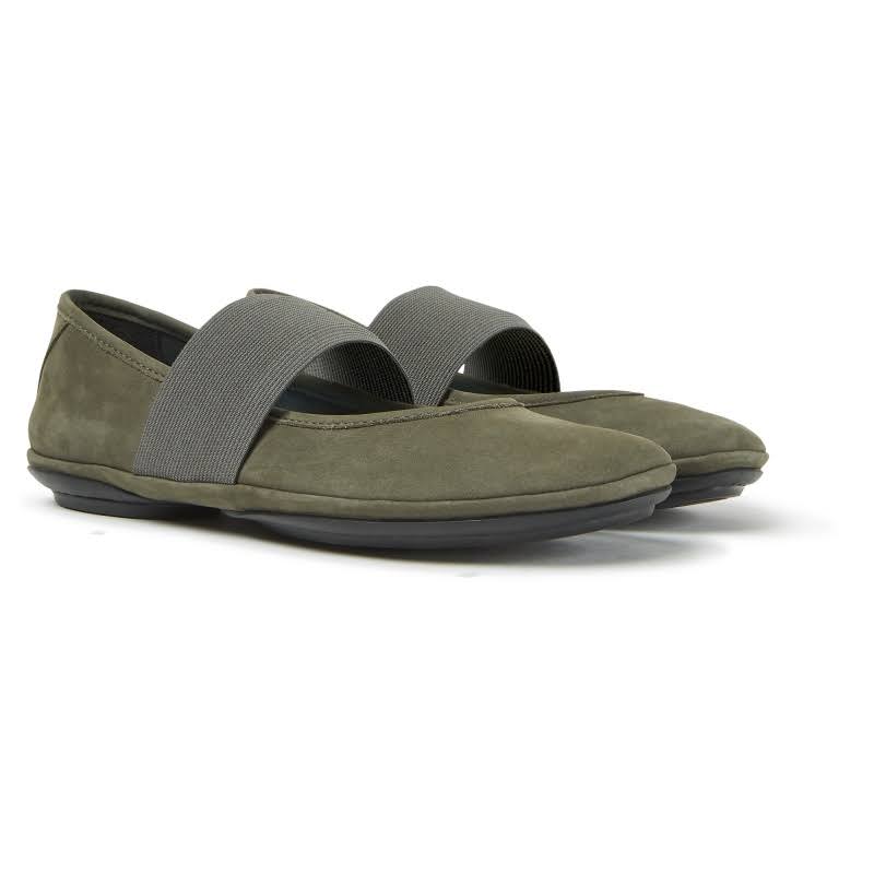 Green Nubuck Mary Jane Shoes H190945