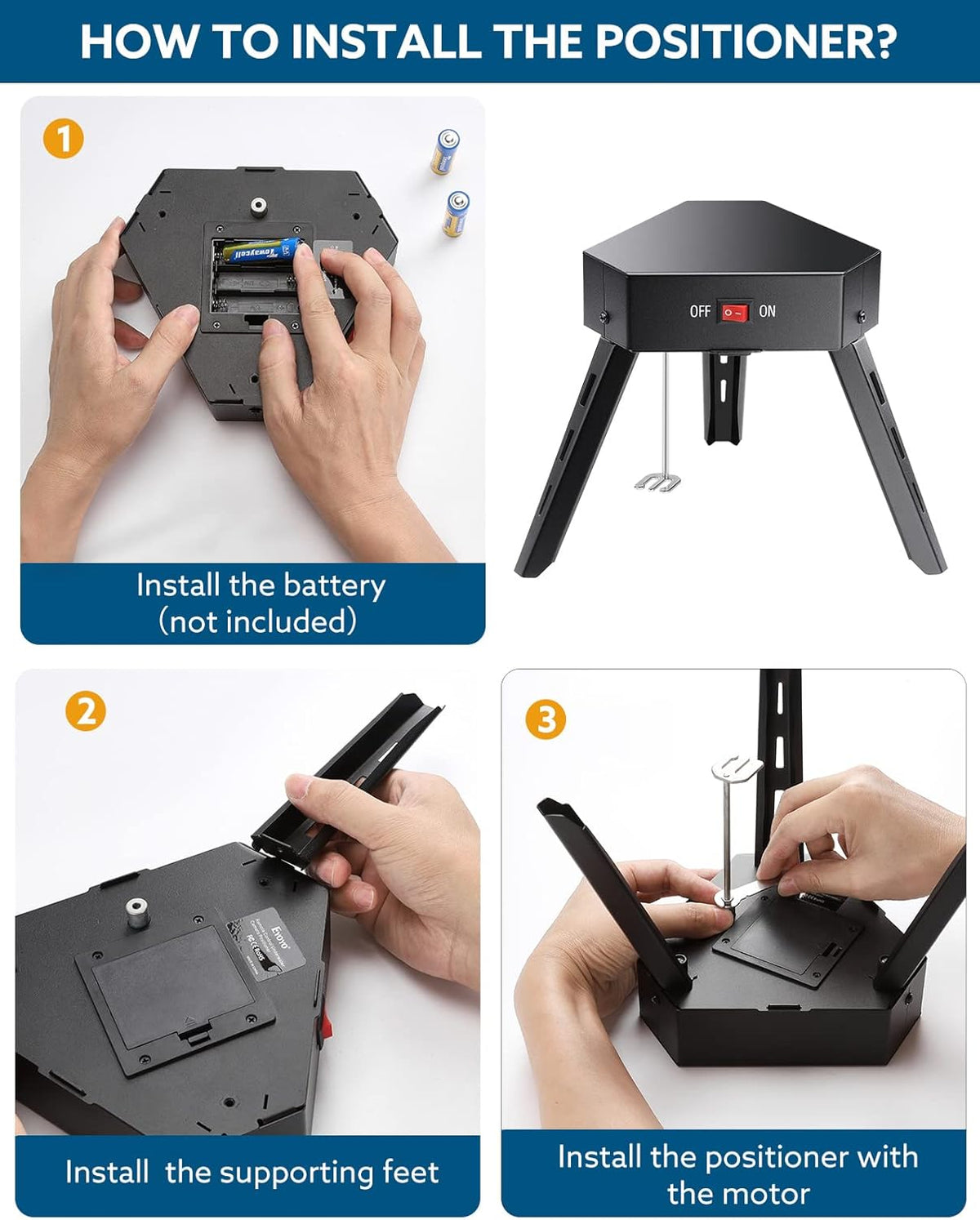 Underwater Fishing Camera Positioner 360° Degree Rotation Tripod with Remote Control Metal Housing Y28223