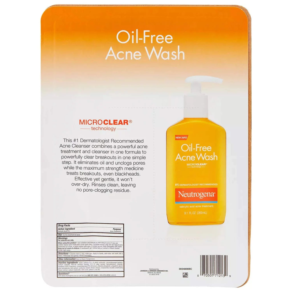 9.10 oz Oil-Free Acne Wash (Pack of 2) N719199