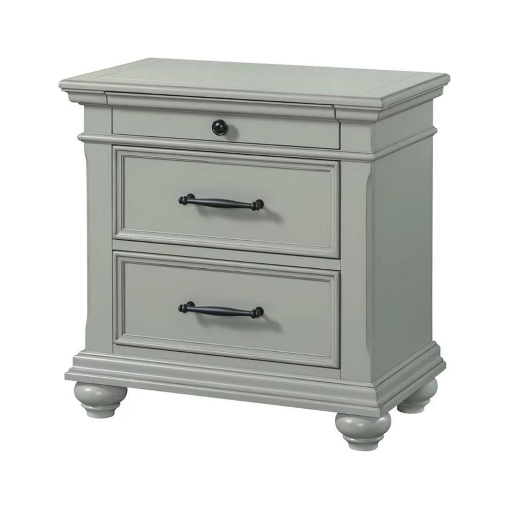 Grey Queen Platform Storage 4PC Bedroom Set Z532860