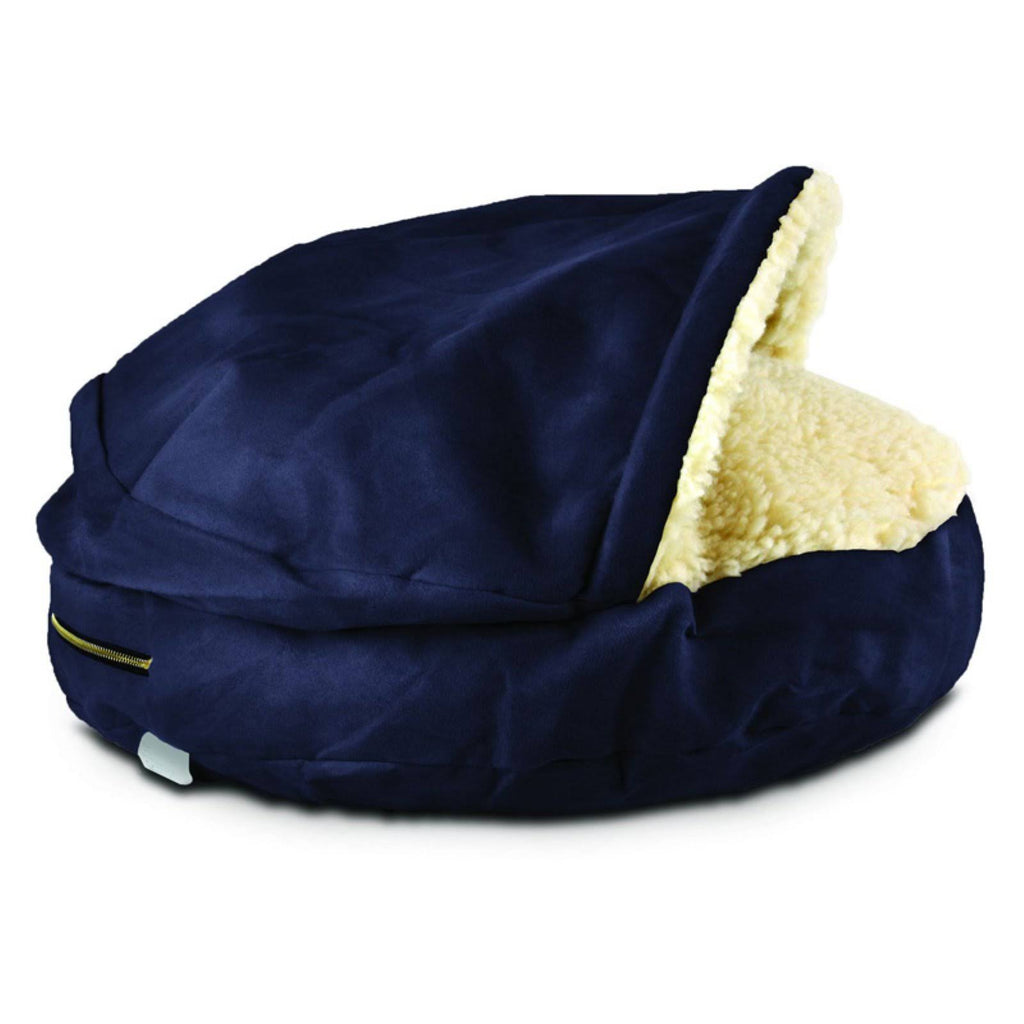Navy Orthopedic Cozy Cave Pet Bed R536