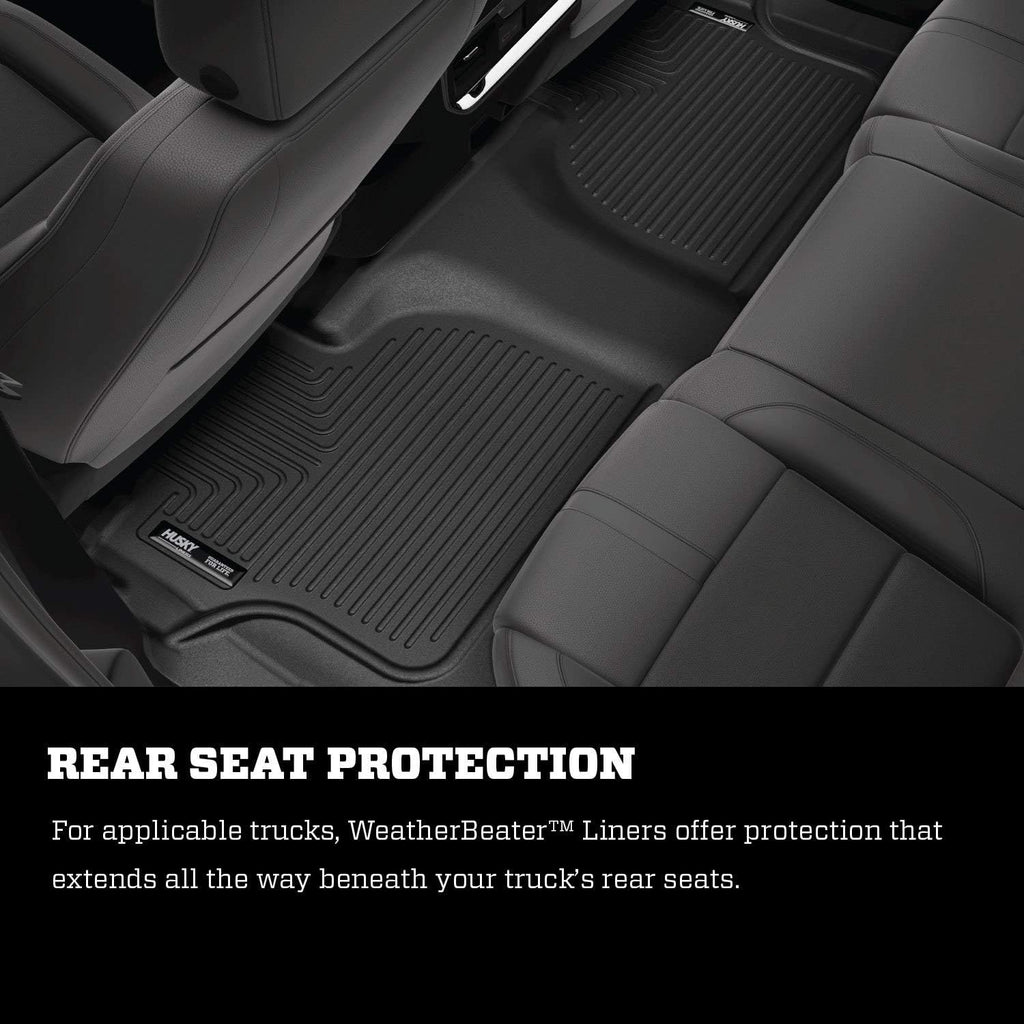 Black Front & 2nd Seat Floor Liners 3 Pcs S7317