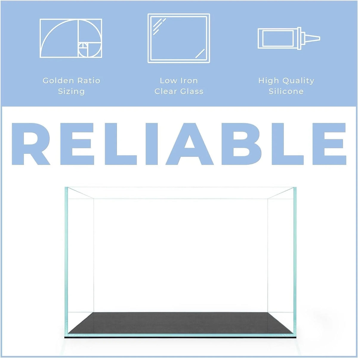 5 Gallon Rimless Glass Aquarium N3431