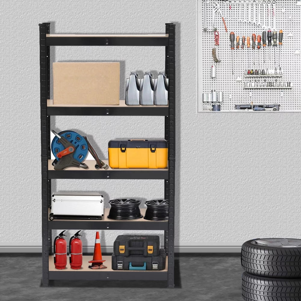 5 Tier Adjustable Metal Storage Shelving Unit Y3836