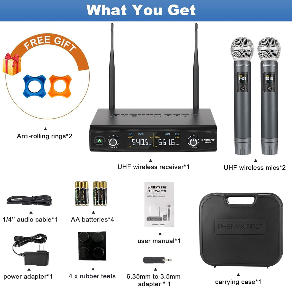 UHF Wireless Handheld Microphone System with Case L963157
