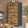 6 Drawer Industrial Wood Dresser E4886