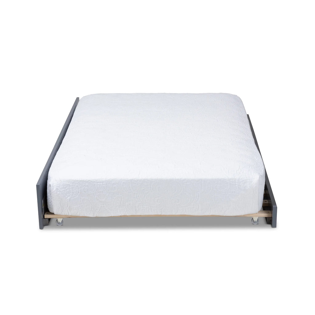Gray Finished Wood Twin Size Trundle M6324