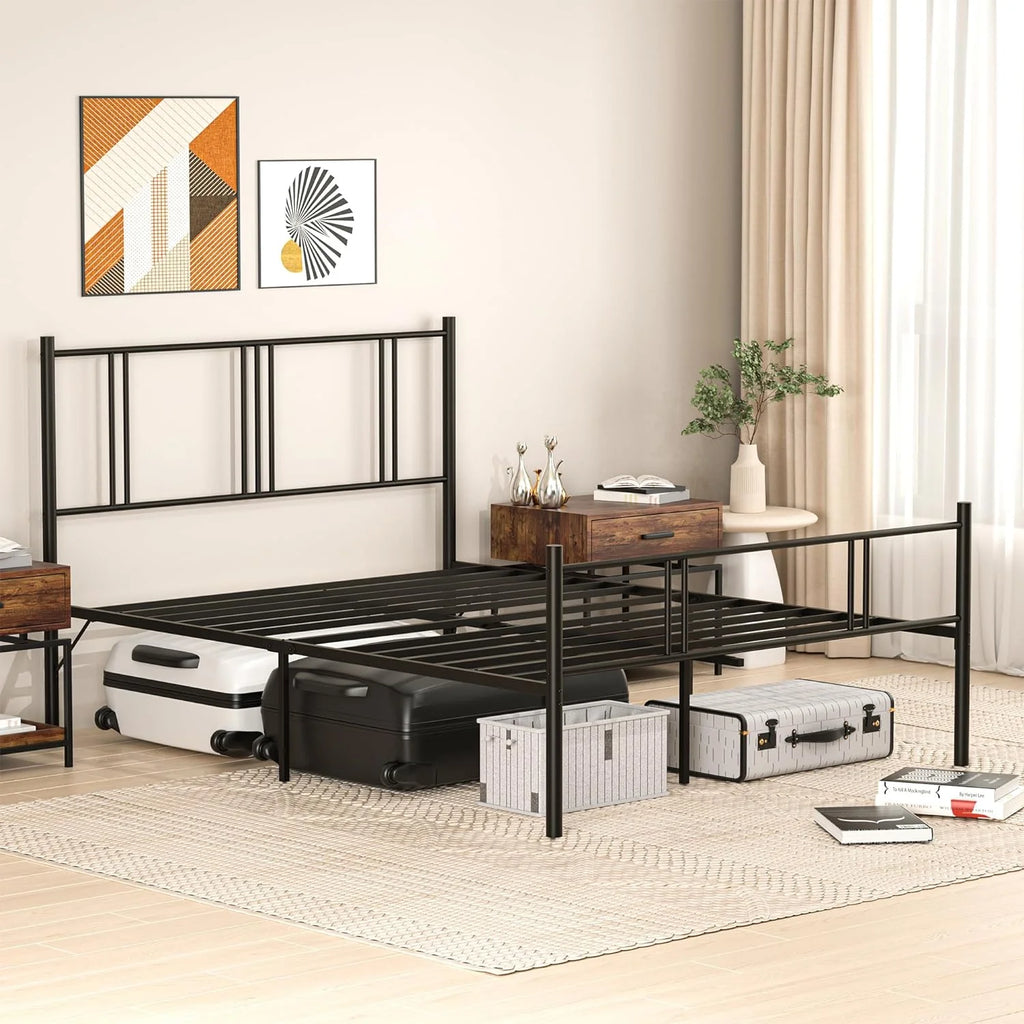 Queen Steel Bed Frame with Headboard Footboard F727464