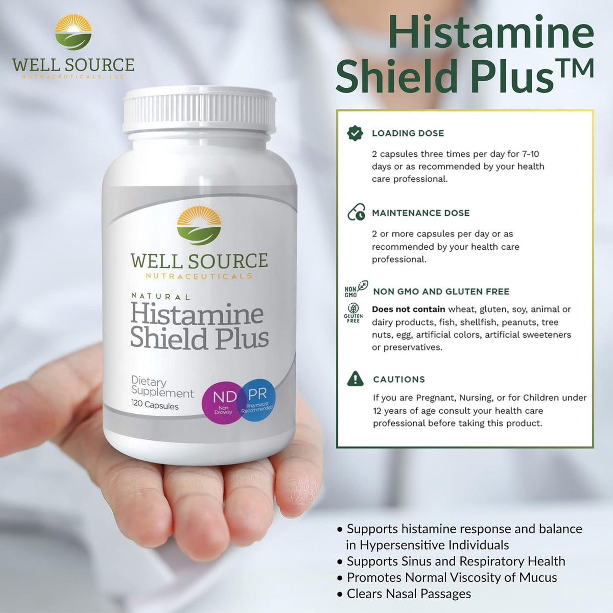 120 Capsules Antihistamine Supplement F467467
